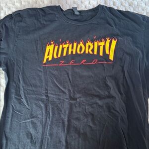 Black Graphic T-Shirt- Authority Zero